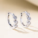 European & American Style Diamond C-Shaped Earrings