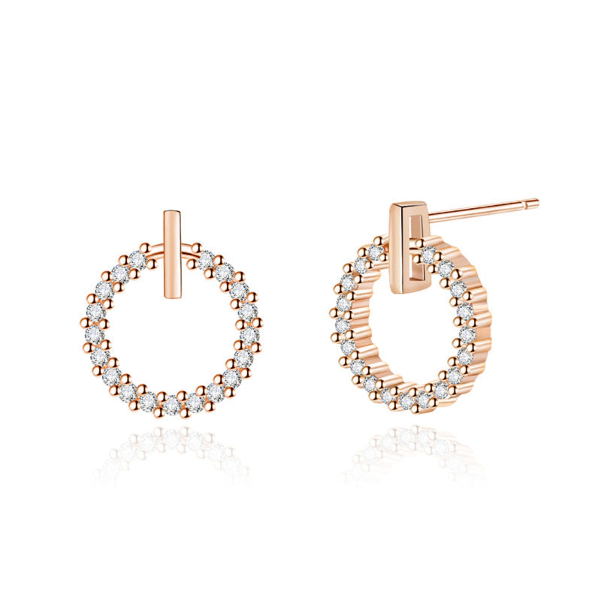 Cool style All diamond Small Earrings