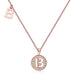 B Initial Moissanite Necklace