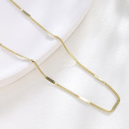 Simple Bone Chain Choker Necklace for Women