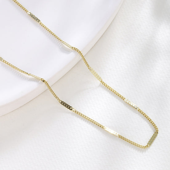 Simple Bone Chain Choker Necklace for Women