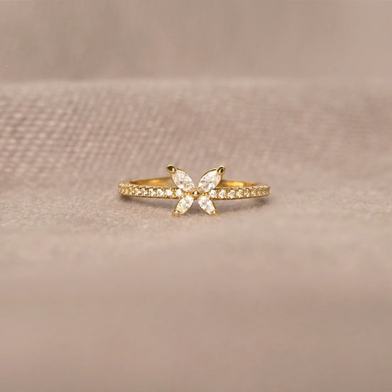 Butterfly Diamond Ring for Women