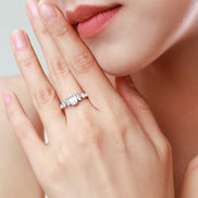 S925 Sterling Silver Diamond Ring