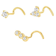Crystal Nose Ring S925 Silver
