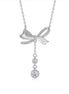 Halo Moissanite Necklace | Platinum-Plated S925 Silver | Minimalist