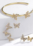 New butterfly earring set combination