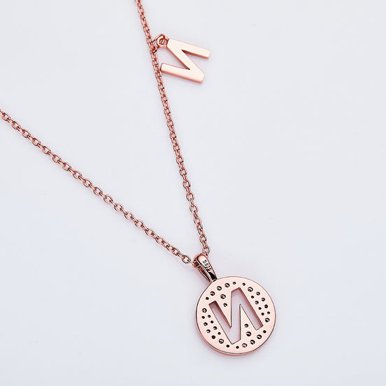 N Initial Moissanite Necklace