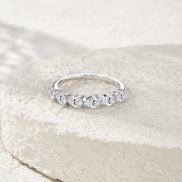 Minimalist Morganite Diamond Ring