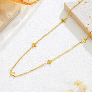 Gold Cross Charm Necklace