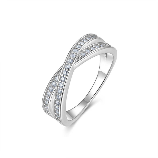 Morganite Minimalist Ring | Platinum-Plated S925 Silver