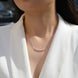 White Moon Stars Moissanite Necklace | Platinum-Plated S925 Silver