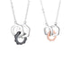 Ring Buckle Couple Necklace