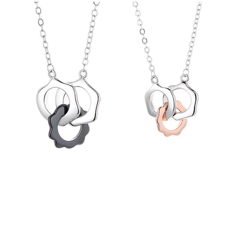 Ring Buckle Couple Necklace