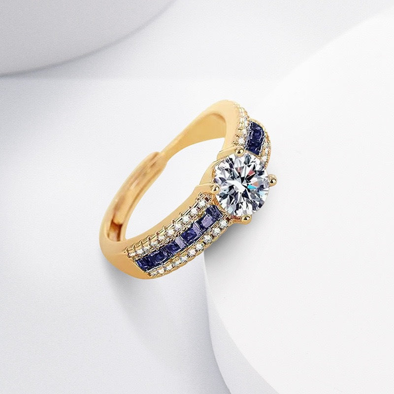 Champagne Gold Diamond Ring