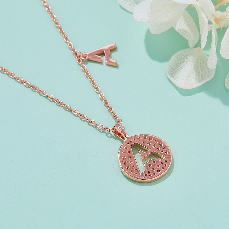 A Initial Moissanite Necklace