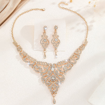 Hollow Necklace & Earrings Set