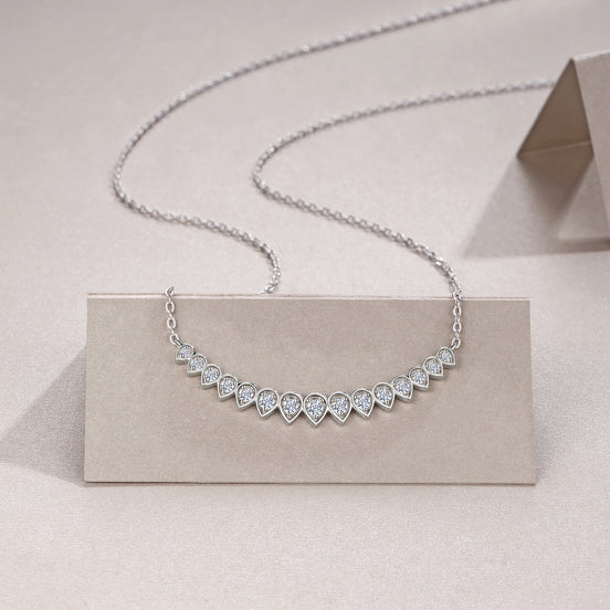 Morganite Cross Chain Necklace