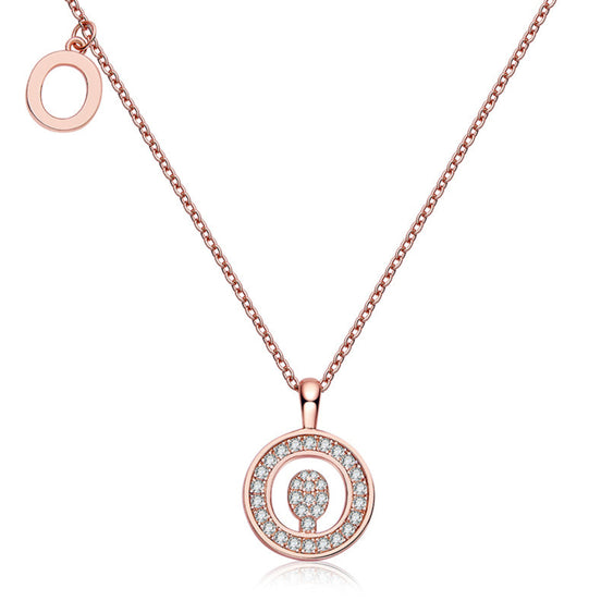 O Initial Moissanite Necklace