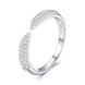 Morganite Solitaire Ring | Platinum-Plated S925 Silver | Jubris