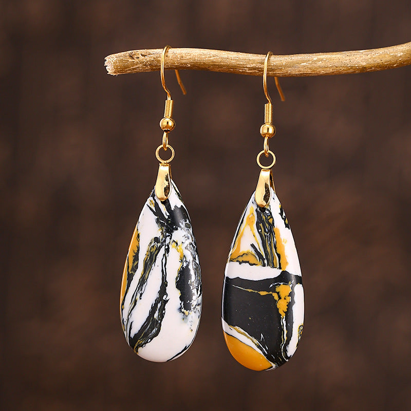 Gold Plated Stone Earrings for Women