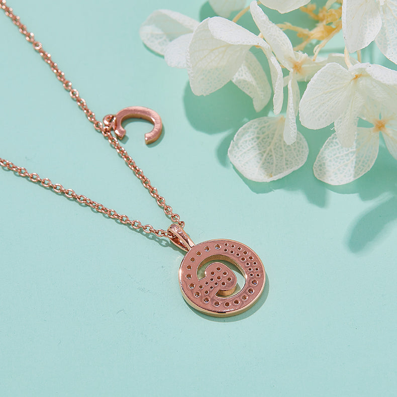 C Initial Moissanite Necklace