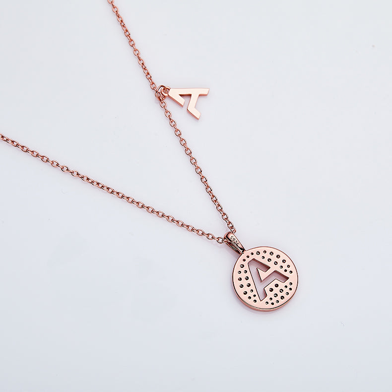 A Initial Moissanite Necklace