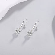Round Moissanite Stud Earrings | S925 Silver
