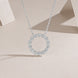 Minimalist Light Luxury Halo Moissanite Necklace