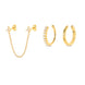 Celestial Gold Ear Cuff & Stud Set
