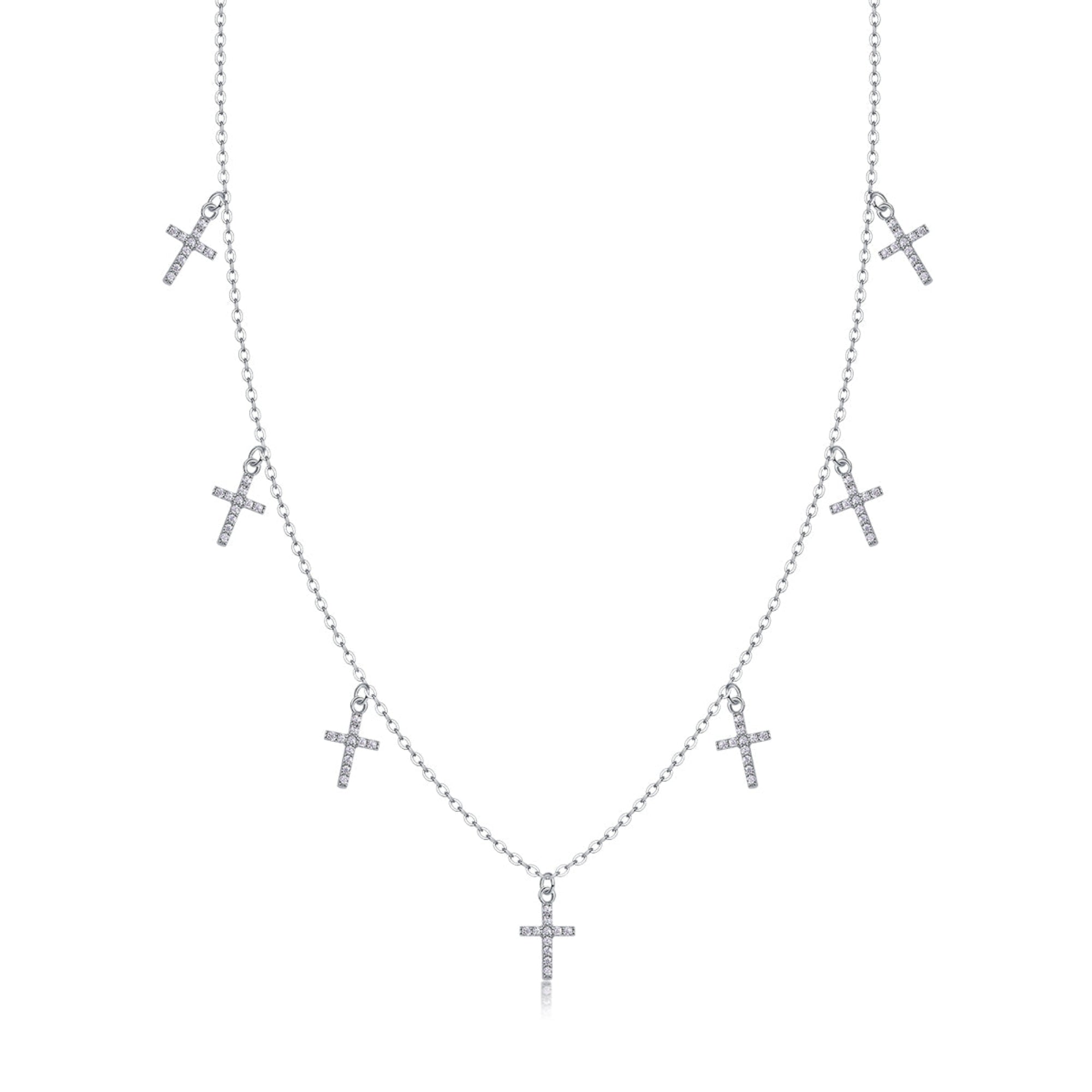 Holy Light Cross Moissanite Necklace
