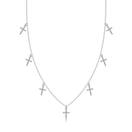 Holy Light Cross Moissanite Necklace