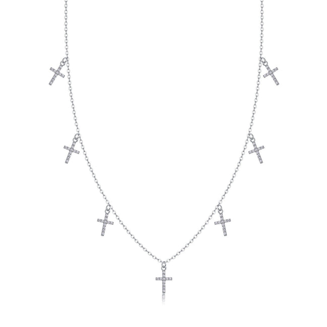 Holy Light Cross Moissanite Necklace