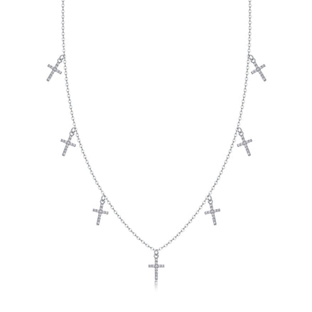 Holy Light Cross Moissanite Necklace