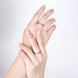 Sterling Silver Matching Couple Rings Set
