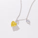 Yellow Diamond Heart Necklace