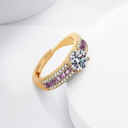 Champagne Gold Diamond Ring