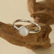 White Shell Advanced Ring Design
