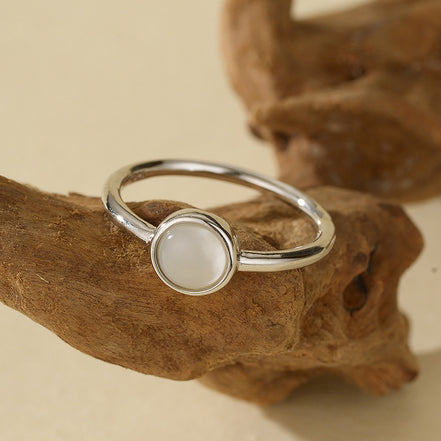 White Shell Advanced Ring Design