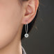 Halo Moissanite Stud Earrings | Platinum-Plated S925 Silver