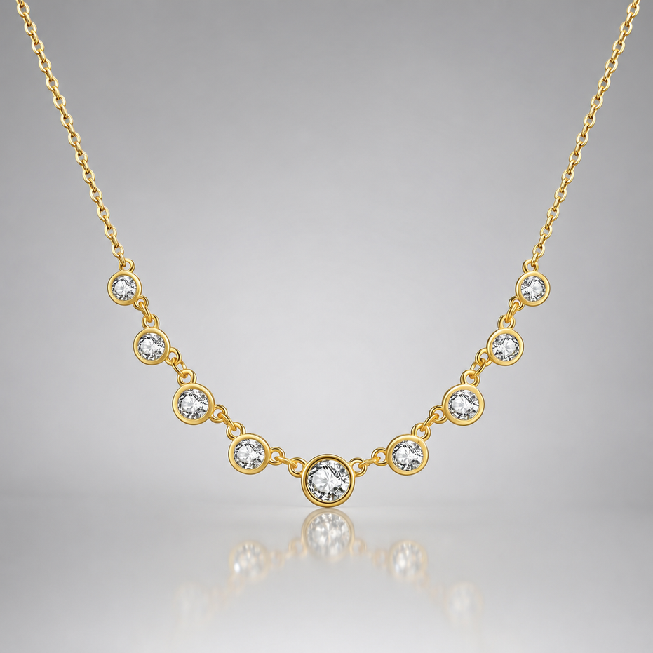S925 Silver Fashion Diamond Necklace