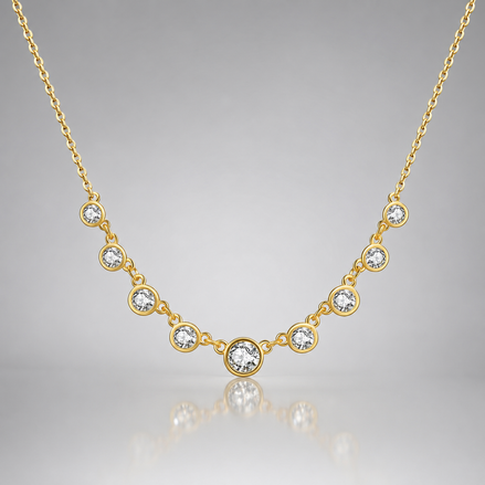 S925 Silver Fashion Diamond Necklace