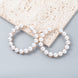 Pearl Big Hoop Earrings for Women