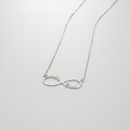 Classic Simple Infinity Design Customizable Name Design Versatile Necklace