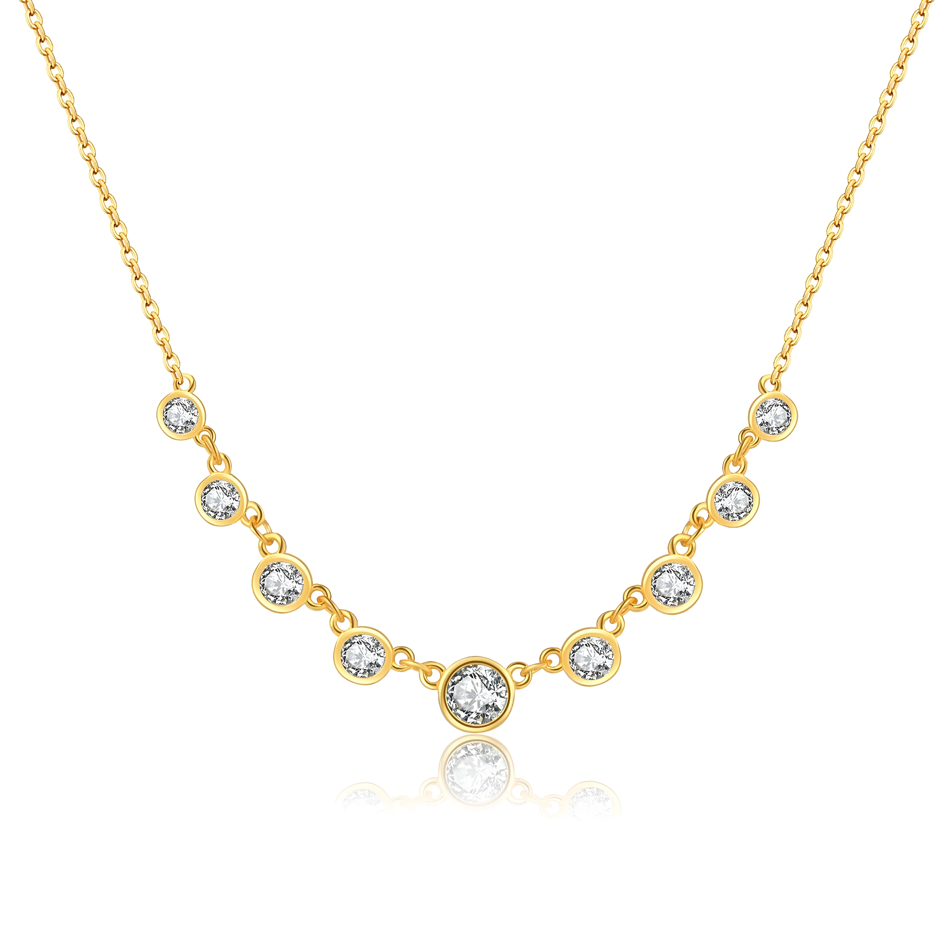 S925 Silver Fashion Diamond Necklace