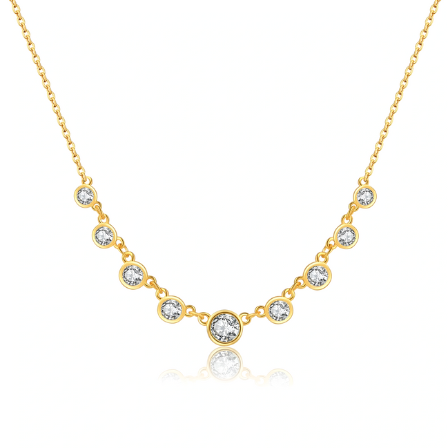 S925 Silver Fashion Diamond Necklace