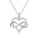 Heart Infinity Necklace | 925 Sterling Silver