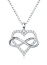 Heart Infinity Necklace | 925 Sterling Silver