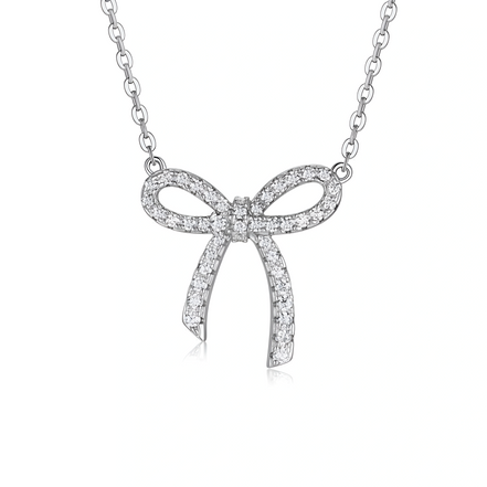Hexagon Solitaire Moissanite Pendant Necklace