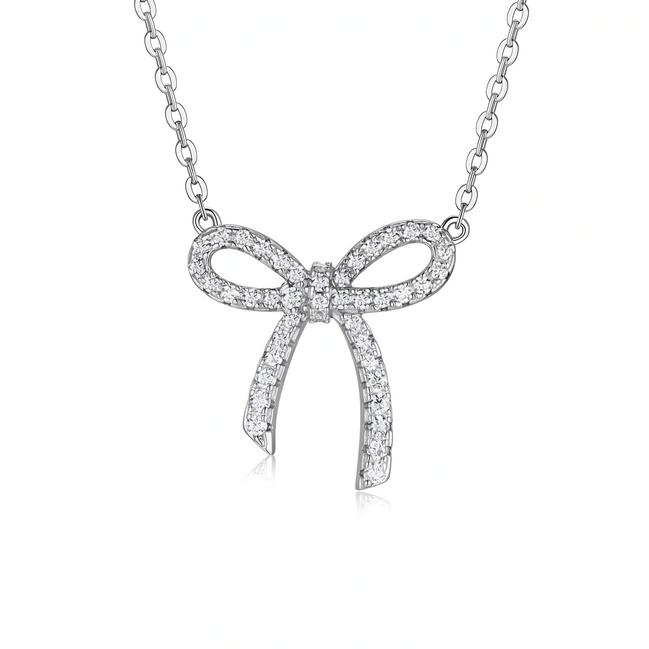 Hexagon Solitaire Moissanite Pendant Necklace