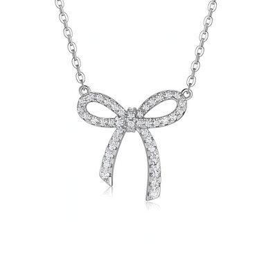 Hexagon Solitaire Moissanite Pendant Necklace